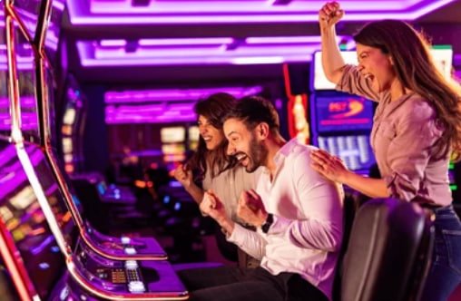 A user playing online casino games
